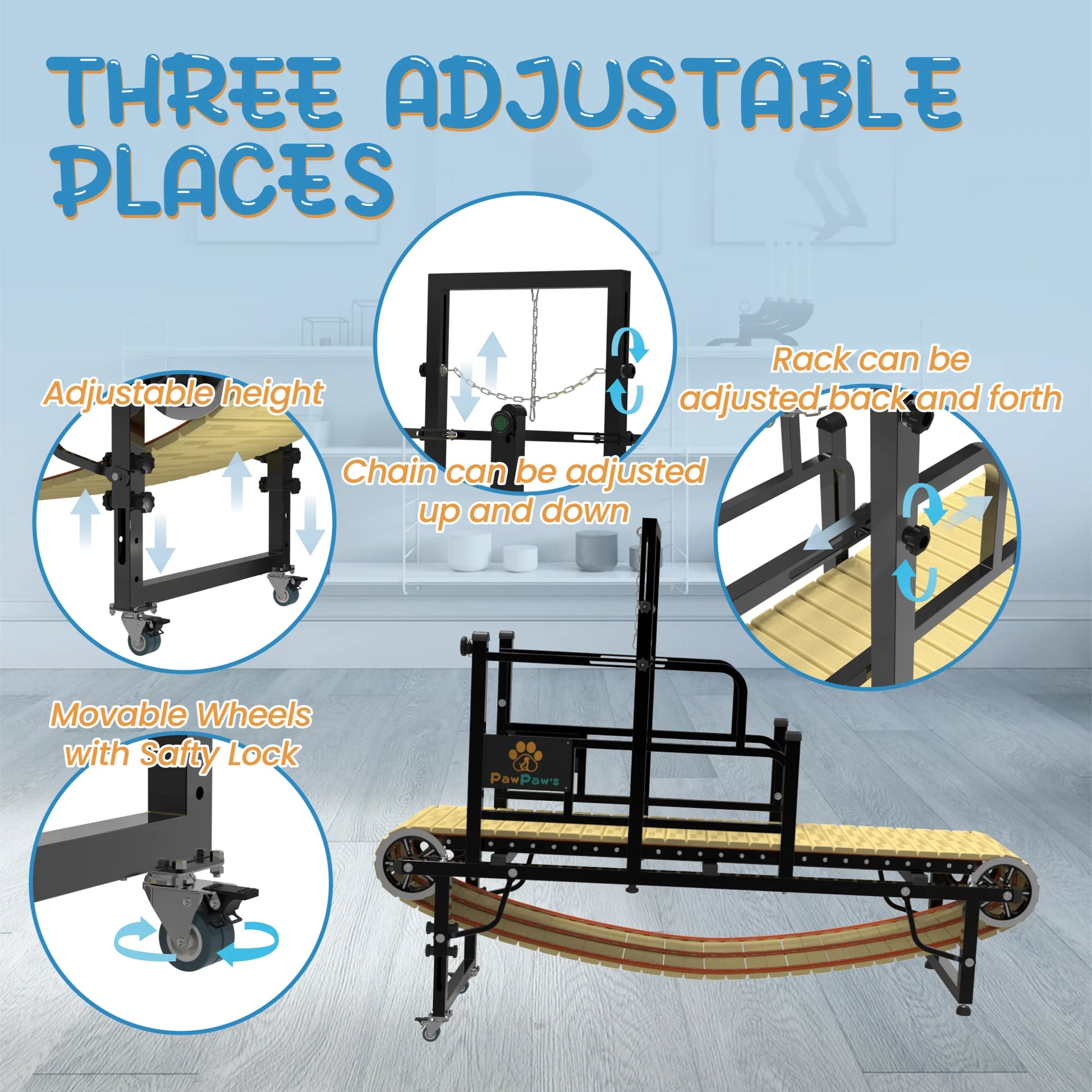 Dog Treadmill for Large and Medium Dogs, Dog Slatmill for Healthy & Fit Dog Life, Dog Treadmill for Indoor & Outdoor. Dog Treadmill for Dogs up to 220 Lb